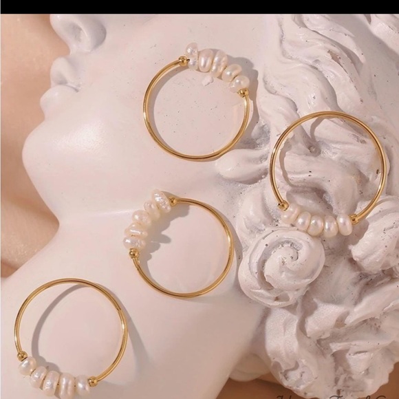 Gold Pearl Accent Ring - Picture 4 of 5